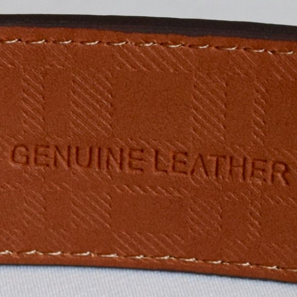 NEW Boconi Dark Brown Leather Belt - Size 38 - Picture 4 of 14